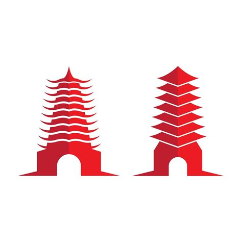 Pagoda symbol illustration 2946982 Vector Art at Vecteezy