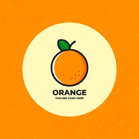 Premium Vector | Orange logo