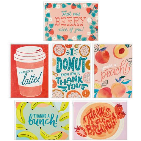 Fun Foods Thank-You Note Cards, Pack of 36 - Note Cards & Stationery ...