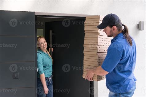 Pizza Delivery Man 10782618 Stock Photo at Vecteezy