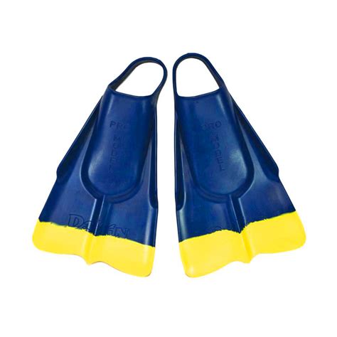 Body Surfing Fins - DaFins Blue and Yellow - Ecto Bodysurfing ...