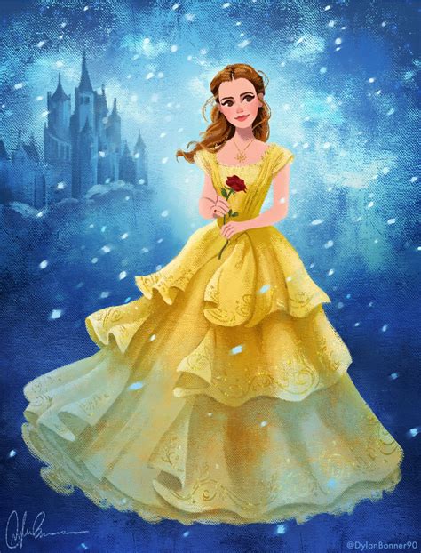 Emma Watson as Belle - Beauty and the Beast (2017) Fan Art (40345233 ...