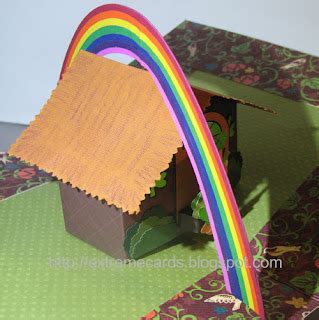 Extreme Cards and Papercrafting: Leprechaun Pop Up House Tutorial