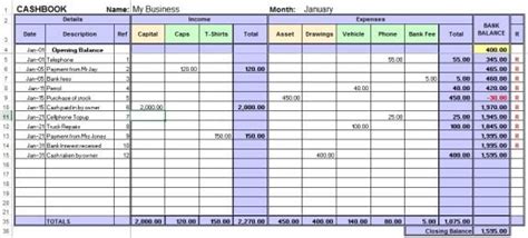 8+ Excel Bookkeeping Templates - Excel Templates