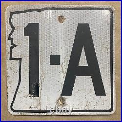 New Hampshire state route 1-A highway road sign shield Old Man Mountain HDOS | Vintage Metal Sign