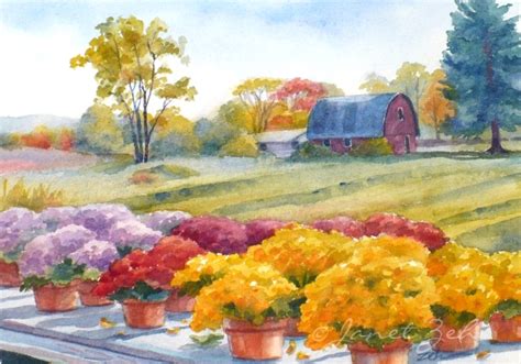 Zeh Original Art Blog Watercolor and Oil Paintings: Autumn Barn ...