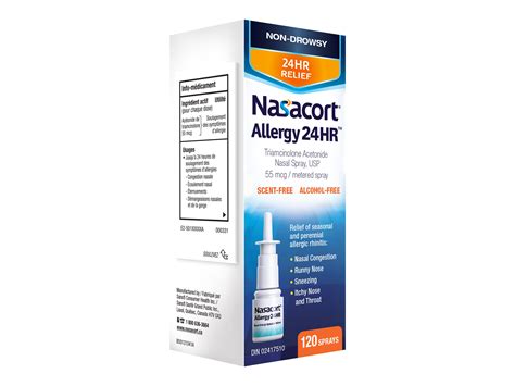 Nasacort Allergy 24HR Nasal Spray - 120 Doses | London Drugs