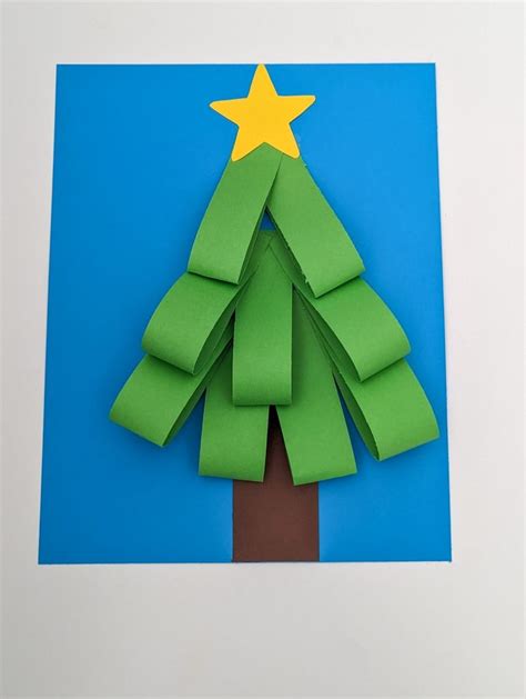 Paper Loop Christmas Tree Craft That Kids Will Love