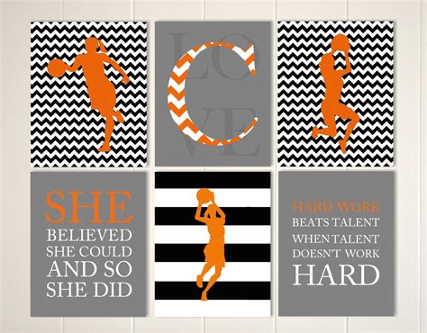 Quotes art for girls girls basketball art girls monogram | Etsy