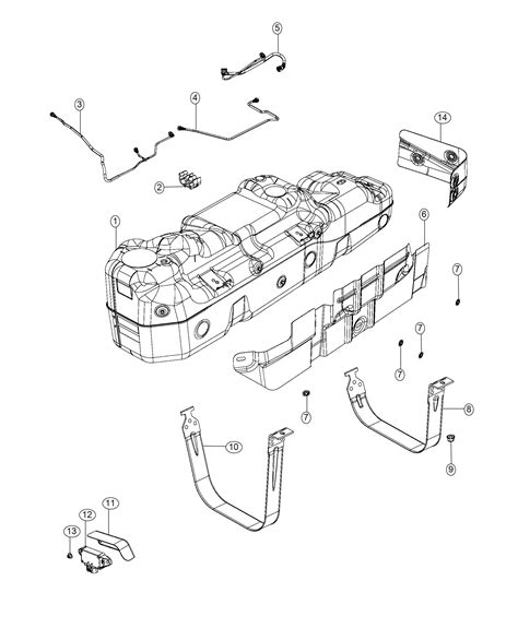 Ram 1500 Tank. Fuel. [26 gallon fuel tank] - 68408873AE | Chrysler Jeep ...