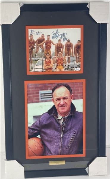 Lot Detail - Hoosiers: Framed Photos Signed by Maris Valainis and Brad ...