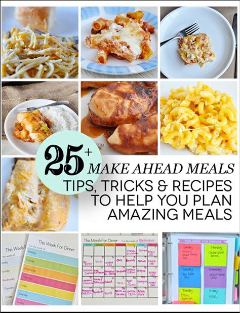 Over 25 Make Ahead Meals + Tips