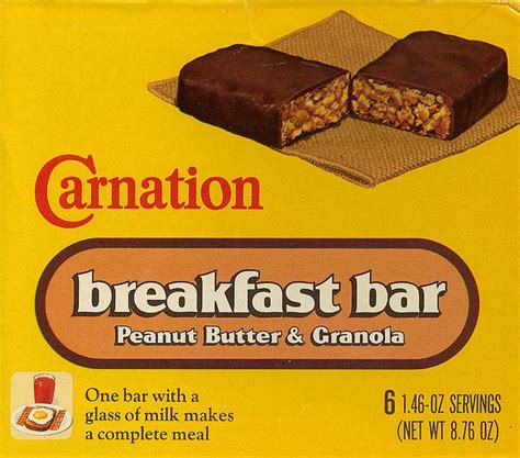 Carnation Breakfast Bars box | Carnation breakfast bars, Carnation breakfast, Breakfast bars