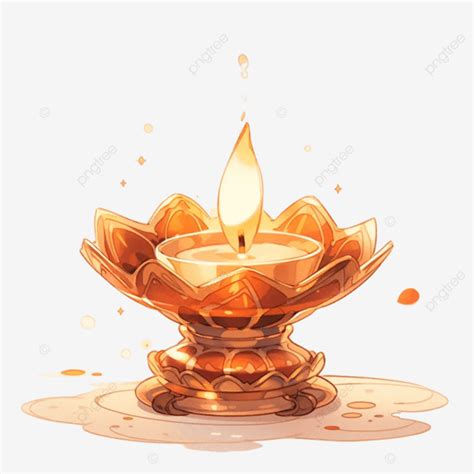 Indian Diwali Oil Lamp Illustration, Diwali, Oil Lamp, Hinduism PNG ...