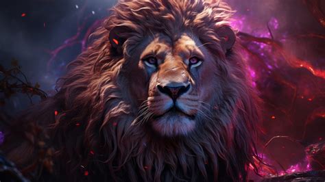 Majestic Lion HD Desktop Wallpaper