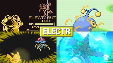 Evolution of Pokémon Moves (Electric Type) - YouTube