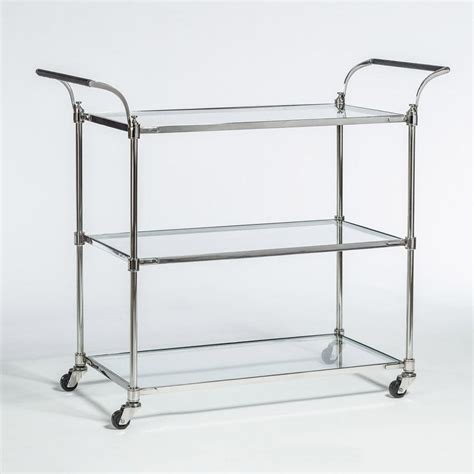 Chrome Bar Cart| Hamptons furniture – English Country Home