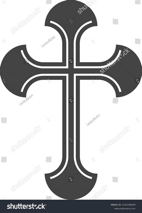 Christian Cross Symbol Religious Sign Holy Stock Vector (Royalty Free ...