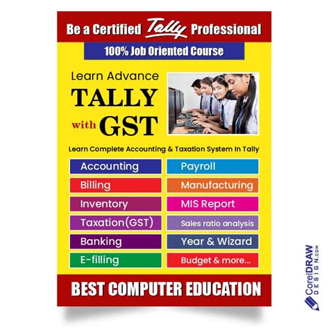 Download Abstract Corporate Tally computer coaching classes flyer ...