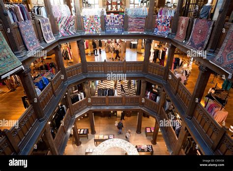 England, London, Interior of Liberty Department Store Stock Photo - Alamy