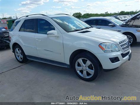 4JGBB8GB1BA666754 MERCEDES-BENZ M-CLASS ML 350 - View history and price ...