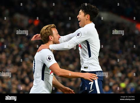 Harry kane son heung min hi-res stock photography and images - Alamy