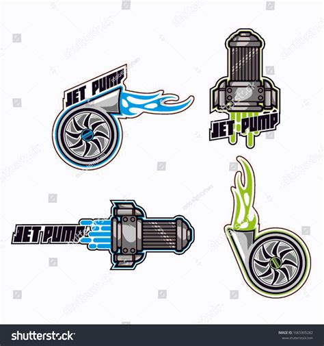 Water Pump Logo Stickers Stock Vector (Royalty Free) 1065905282 ...