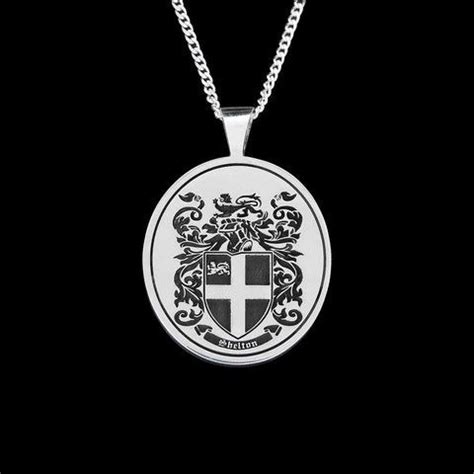 Shelton family crest pendant | Family crest, Gold jewelry fashion, Crest