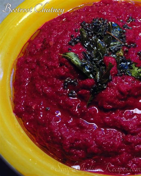 Beetroot Chutney | Simple Indian Recipes