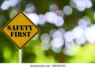 Safety First Sign Stock Photo 689487949 | Shutterstock