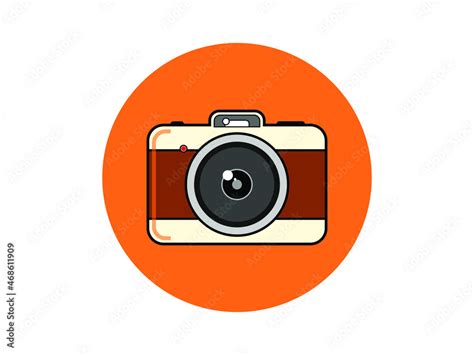 Vector illustrated image of camera icon. Camera logo vector image. Camera vector illustration ...