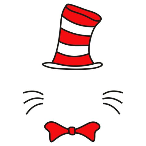 Dr Seuss Cat In The Hat SVG dr seuss Svg dr.seuss dr seuss hat svg Cat In The Hat Svg cat in the ...