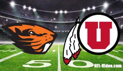 Oregon State vs Utah Football Week 5 2022 Full Game Replay NCAA College ...