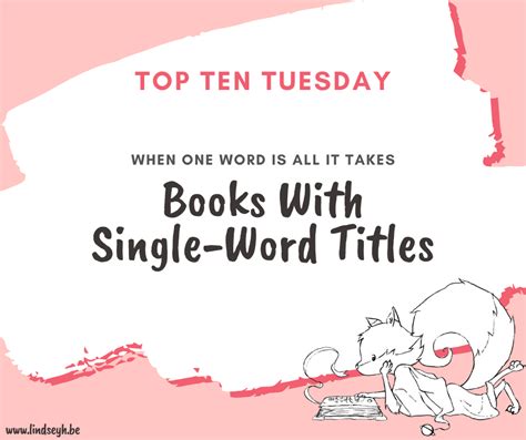 Single-Word Titles {Top Ten Tuesday} | Lindsey Reads