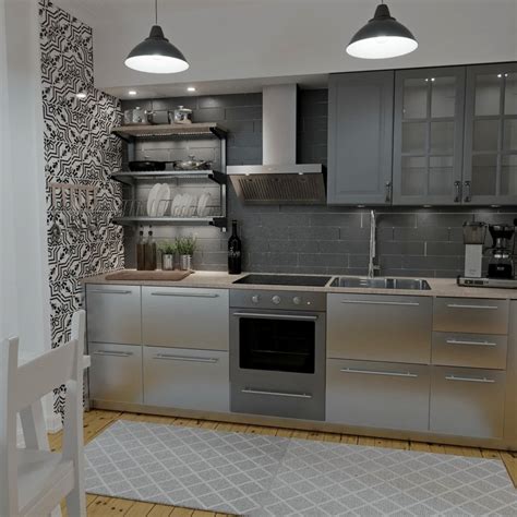 Kitchen design / IKEA - VÅRSTA stainless steel | CGTrader