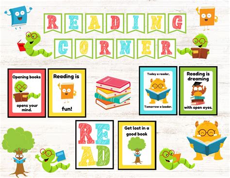 Daycare Reading Corner Bulletin Board Preschool Reading - Etsy