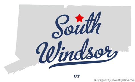 Map of South Windsor, CT, Connecticut