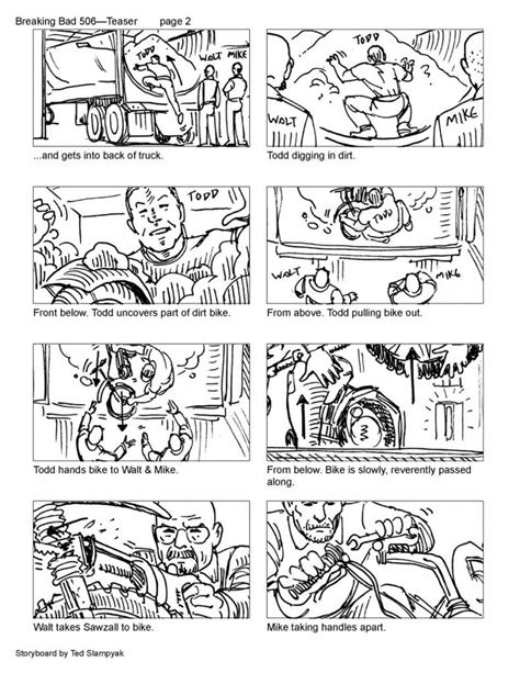 Breaking Bad storyboard. | Storyboard illustration, Animation ...