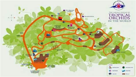 Detailed botanic garden map of Singapore | Singapore | Asia | Mapsland | Maps of the World