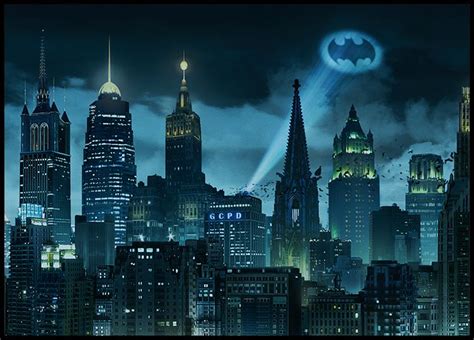 Batman™ - Gotham City Skyline Poster | Skylines da cidade, Cidade de ...