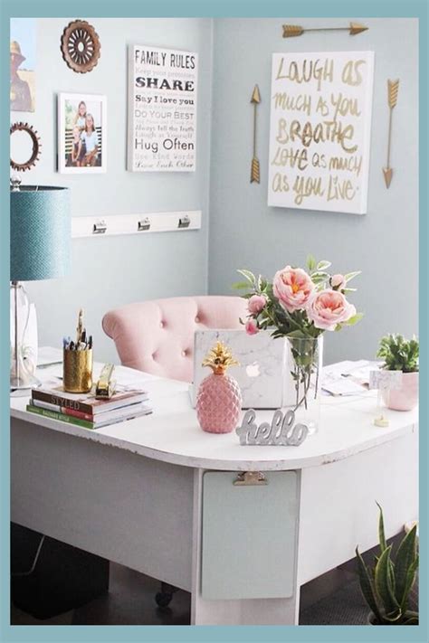 Home Office Ideas For Women on a Budget For a Beautiful Work or Crafting Space At Home | White ...