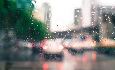 Free Photo | Rain drops on car glass