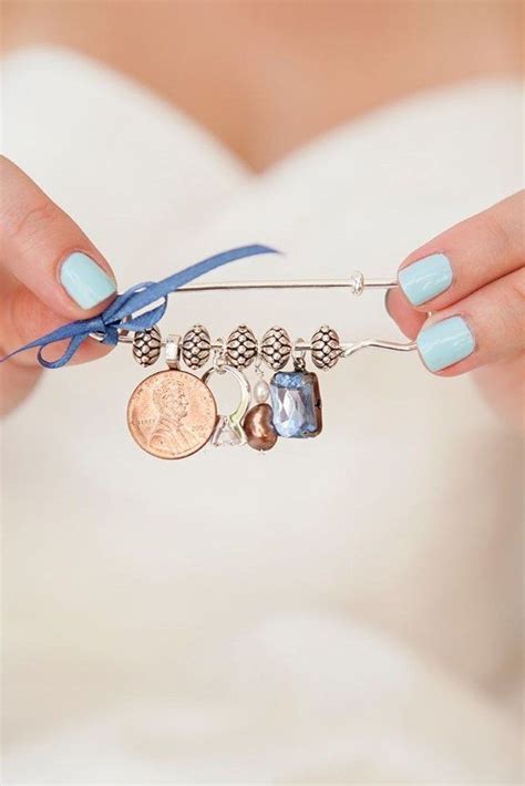 Make a custom “old, borrowed, new, and blue” charm-pin to wear on your ...