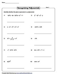 Evaluating Polynomials Worksheet Kuta - Worksheets Joy