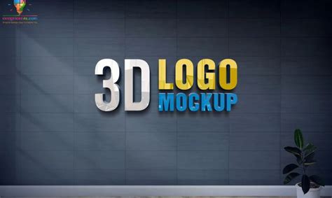 New 3D Glass Window Logo Mockup PSD Free Download | Logo mockups psd ...