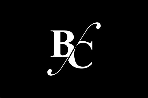 BC Monogram Logo Design By Vectorseller | TheHungryJPEG.com