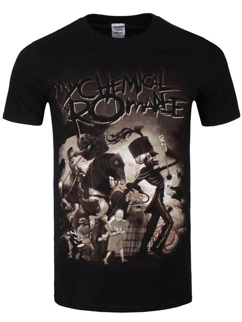 My Chemical Romance On Parade Men's Black T-Shirt | Mens tshirts, My chemical romance, Emo shirts