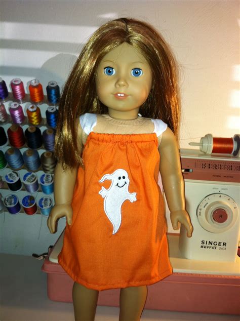 Halloween dress for American girl dolls Facebook.com/tinastotshoppe | Doll clothes american girl ...