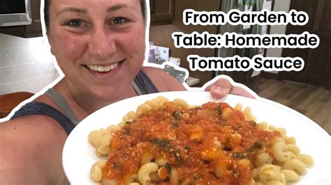 Delicious Homemade Tomato Sauce Recipe: From Garden to Table - YouTube
