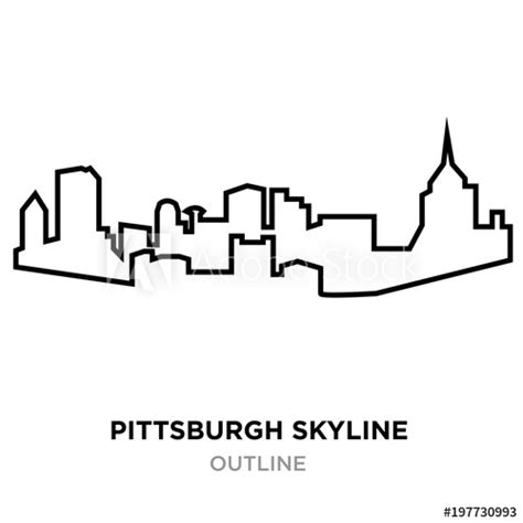 Pittsburgh Skyline Vector at Vectorified.com | Collection of Pittsburgh Skyline Vector free for ...